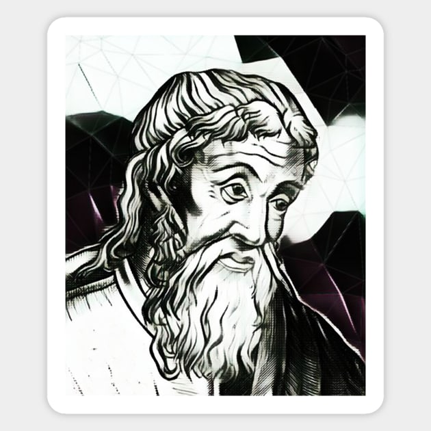 Strabo Black And White Portrait | Strabo Artwork 3 Sticker by JustLit